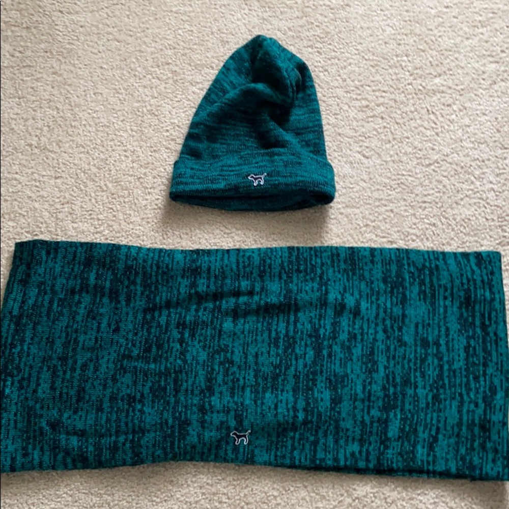 Matching Victorias Secret Hat and Infinity Scarf